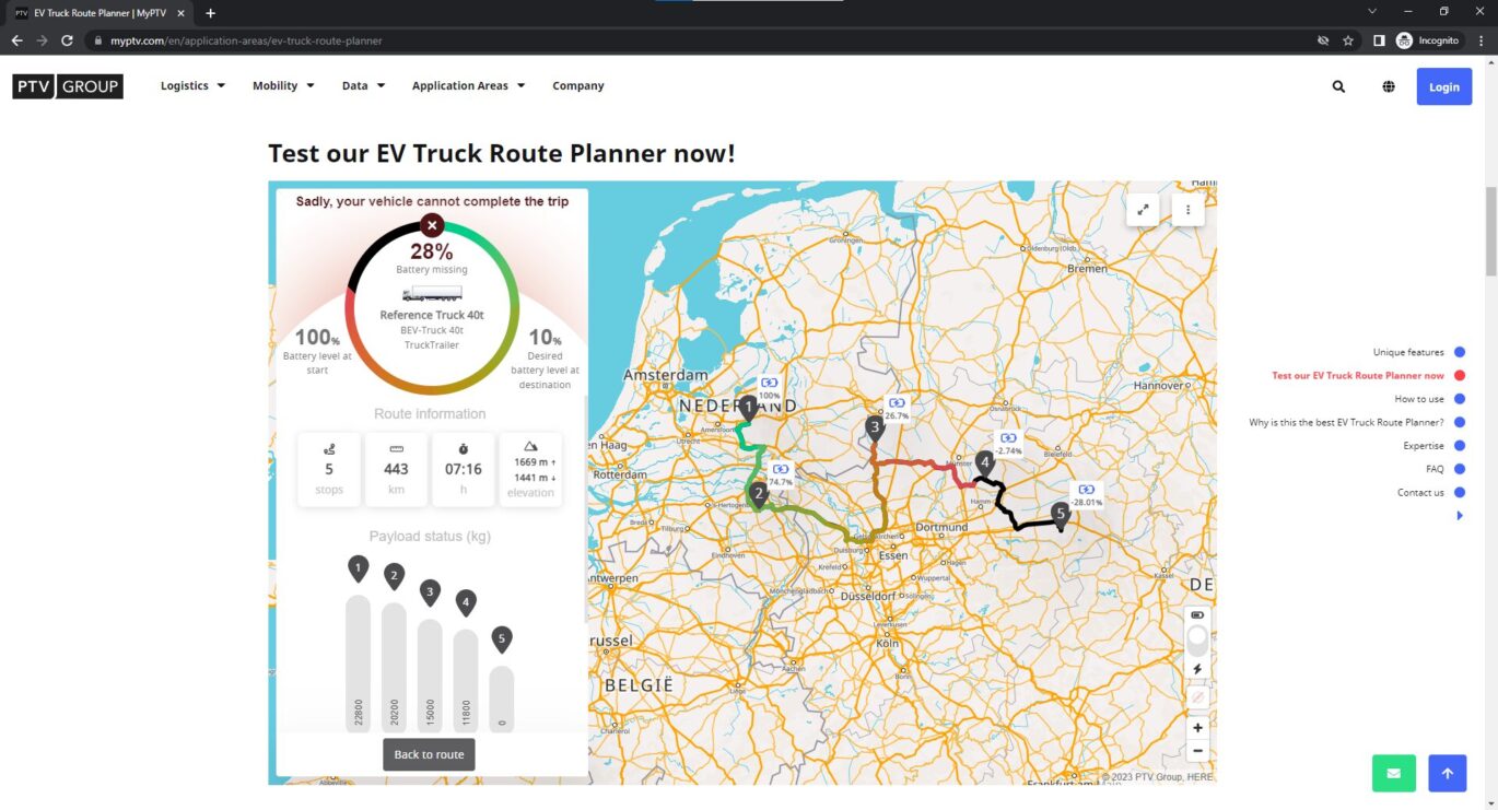 EV Truck Route Planner route denied (1)